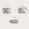 imageMaison d Hermine Cross Body Bag Cotton Adjustable Shoulder Strap Hand Bag Tote purse with Zippered ampamp Slip Pockets02  Sweet Rose Lavender  Lush
