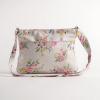 imageMaison d Hermine Cross Body Bag Cotton Adjustable Shoulder Strap Hand Bag Tote purse with Zippered ampamp Slip Pockets02  Sweet Rose Lavender  Lush