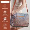 imageMaison d Hermine Cross Body Bag Cotton Adjustable Shoulder Strap Hand Bag Tote purse with Zippered ampamp Slip Pockets03  Imperfection