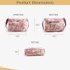 imageMaison d Hermine Cross Body Bag Cotton Adjustable Shoulder Strap Hand Bag Tote purse with Zippered ampamp Slip Pockets04  the Miller  Red