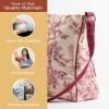 imageMaison d Hermine Cross Body Bag Cotton Adjustable Shoulder Strap Hand Bag Tote purse with Zippered ampamp Slip Pockets04  the Miller  Red