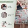 imageMaison d Hermine Cross Body Bag Cotton Adjustable Shoulder Strap Hand Bag Tote purse with Zippered ampamp Slip Pockets05  Blossoms in Spring