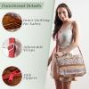 imageMaison d Hermine Cross Body Bag Cotton Adjustable Shoulder Strap Hand Bag Tote purse with Zippered ampamp Slip Pockets08  Jaipur