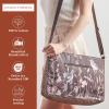 imageMaison d Hermine Cross Body Bag Cotton Adjustable Shoulder Strap Hand Bag Tote purse with Zippered ampamp Slip Pockets10  Meadow Florals