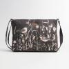 imageMaison d Hermine Cross Body Bag Cotton Adjustable Shoulder Strap Hand Bag Tote purse with Zippered ampamp Slip Pockets10  Meadow Florals