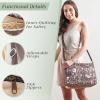imageMaison d Hermine Cross Body Bag Cotton Adjustable Shoulder Strap Hand Bag Tote purse with Zippered ampamp Slip Pockets10  Meadow Florals