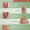 imageMaison d Hermine Cross Body Bag Cotton Adjustable Shoulder Strap Hand Bag Tote purse with Zippered ampamp Slip Pockets11  Asmi