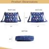 imageMaison d Hermine Cross Body Bag Cotton Adjustable Shoulder Strap Hand Bag Tote purse with Zippered ampamp Slip Pockets12  Birdies on Wire