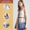 imageMaison d Hermine Cross Body Bag Cotton Adjustable Shoulder Strap Hand Bag Tote purse with Zippered ampamp Slip Pockets12  Birdies on Wire