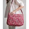 imageMaison d Hermine Cross Body Bag Cotton Adjustable Shoulder Strap Hand Bag Tote purse with Zippered ampamp Slip Pockets15  Surya  Maroon