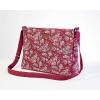 imageMaison d Hermine Cross Body Bag Cotton Adjustable Shoulder Strap Hand Bag Tote purse with Zippered ampamp Slip Pockets15  Surya  Maroon