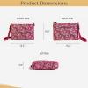 imageMaison d Hermine Cross Body Bag Cotton Adjustable Shoulder Strap Hand Bag Tote purse with Zippered ampamp Slip Pockets15  Surya  Maroon