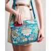 imageMaison d Hermine Cross Body Bag Cotton Adjustable Shoulder Strap Hand Bag Tote purse with Zippered ampamp Slip Pockets16  Marquise  Blue
