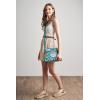 imageMaison d Hermine Cross Body Bag Cotton Adjustable Shoulder Strap Hand Bag Tote purse with Zippered ampamp Slip Pockets16  Marquise  Blue