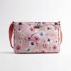 imageMaison d Hermine Cross Body Bag Cotton Adjustable Shoulder Strap Hand Bag Tote purse with Zippered ampamp Slip Pockets19  Pale Garden