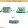 imageMaison d Hermine Cross Body Bag Cotton Adjustable Shoulder Strap Hand Bag Tote purse with Zippered ampamp Slip Pockets20  Surya  Green