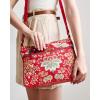 imageMaison d Hermine Cross Body Bag Cotton Adjustable Shoulder Strap Hand Bag Tote purse with Zippered ampamp Slip Pockets23  Marquise  Red