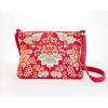 imageMaison d Hermine Cross Body Bag Cotton Adjustable Shoulder Strap Hand Bag Tote purse with Zippered ampamp Slip Pockets23  Marquise  Red