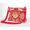 imageMaison d Hermine Cross Body Bag Cotton Adjustable Shoulder Strap Hand Bag Tote purse with Zippered ampamp Slip Pockets23  Marquise  Red
