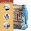 imageMaison d Hermine Cross Body Bag Cotton Adjustable Shoulder Strap Hand Bag Tote purse with Zippered ampamp Slip Pockets24  Ikat  Ikatan