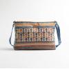 imageMaison d Hermine Cross Body Bag Cotton Adjustable Shoulder Strap Hand Bag Tote purse with Zippered ampamp Slip Pockets24  Ikat  Ikatan