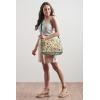 imageMaison d Hermine Cross Body Bag Cotton Adjustable Shoulder Strap Hand Bag Tote purse with Zippered ampamp Slip PocketsLakshmi