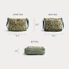 imageMaison d Hermine Cross Body Bag Cotton Adjustable Shoulder Strap Hand Bag Tote purse with Zippered ampamp Slip PocketsLakshmi