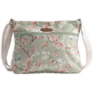 imageMaison d Hermine Cross Body Bag Cotton Adjustable Shoulder Strap Hand Bag Tote purse with Zippered ampamp Slip Pockets05  Blossoms in Spring