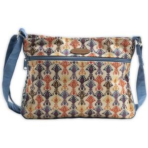 imageMaison d Hermine Cross Body Bag Cotton Adjustable Shoulder Strap Hand Bag Tote purse with Zippered ampamp Slip Pockets17  Ikat