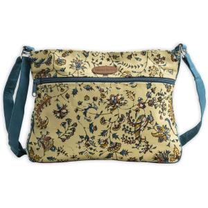 imageMaison d Hermine Cross Body Bag Cotton Adjustable Shoulder Strap Hand Bag Tote purse with Zippered ampamp Slip Pockets22  Lakshmi