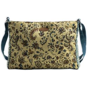 imageMaison d Hermine Cross Body Bag Cotton Adjustable Shoulder Strap Hand Bag Tote purse with Zippered ampamp Slip PocketsLakshmi