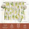 imageMaison d Hermine Limoncello 100 Cotton Set of 3 Kitchen Rod Pocket Window Curtain for Cafe  Kitchen  Bedroom  Home 2 Tiers 28quotX36quot and 1 Valance 56quotX18quot24  Limoncello