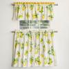 imageMaison d Hermine Limoncello 100 Cotton Set of 3 Kitchen Rod Pocket Window Curtain for Cafe  Kitchen  Bedroom  Home 2 Tiers 28quotX36quot and 1 Valance 56quotX18quot24  Limoncello