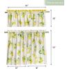 imageMaison d Hermine Limoncello 100 Cotton Set of 3 Kitchen Rod Pocket Window Curtain for Cafe  Kitchen  Bedroom  Home 2 Tiers 28quotX36quot and 1 Valance 56quotX18quot24  Limoncello