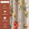 imageMaison d Hermine Limoncello 100 Cotton Set of 3 Kitchen Rod Pocket Window Curtain for Cafe  Kitchen  Bedroom  Home 2 Tiers 28quotX36quot and 1 Valance 56quotX18quot32  Potiron