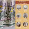 imageMaison d Hermine Limoncello 100 Cotton Set of 3 Kitchen Rod Pocket Window Curtain for Cafe  Kitchen  Bedroom  Home 2 Tiers 28quotX36quot and 1 Valance 56quotX18quot29  Fanny Lavender