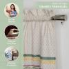 imageMaison d Hermine Limoncello 100 Cotton Set of 3 Kitchen Rod Pocket Window Curtain for Cafe  Kitchen  Bedroom  Home 2 Tiers 28quotX36quot and 1 Valance 56quotX18quot29  Fanny Lavender