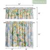 imageMaison d Hermine Limoncello 100 Cotton Set of 3 Kitchen Rod Pocket Window Curtain for Cafe  Kitchen  Bedroom  Home 2 Tiers 28quotX36quot and 1 Valance 56quotX18quot26  Agrume