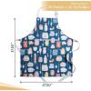 imageMaison dHermine 100 Cotton Apron for women with Pocket Kitchen Chef Apron for Men Easter decorations Cooking Baking Garden01  Lets Bake