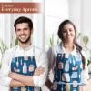 imageMaison dHermine 100 Cotton Apron for women with Pocket Kitchen Chef Apron for Men Easter decorations Cooking Baking Garden01  Lets Bake