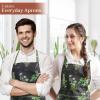 imageMaison dHermine 100 Cotton Apron for women with Pocket Kitchen Chef Apron for Men Easter decorations Cooking Baking Garden03  Fresh Herbs