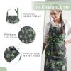 imageMaison dHermine 100 Cotton Apron for women with Pocket Kitchen Chef Apron for Men Easter decorations Cooking Baking Garden03  Fresh Herbs
