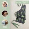 imageMaison dHermine 100 Cotton Apron for women with Pocket Kitchen Chef Apron for Men Easter decorations Cooking Baking Garden03  Fresh Herbs