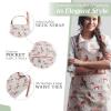 imageMaison dHermine 100 Cotton Apron for women with Pocket Kitchen Chef Apron for Men Easter decorations Cooking Baking Garden04  Free Horses