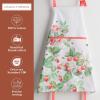 imageMaison dHermine 100 Cotton Apron for women with Pocket Kitchen Chef Apron for Men Easter decorations Cooking Baking Garden06  Strawberry Summer