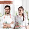 imageMaison dHermine 100 Cotton Apron for women with Pocket Kitchen Chef Apron for Men Easter decorations Cooking Baking Garden06  Strawberry Summer