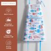 imageMaison dHermine 100 Cotton Apron for women with Pocket Kitchen Chef Apron for Men Easter decorations Cooking Baking Garden14  Breton Fishes