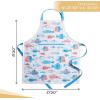 imageMaison dHermine 100 Cotton Apron for women with Pocket Kitchen Chef Apron for Men Easter decorations Cooking Baking Garden14  Breton Fishes