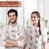imageMaison dHermine 100 Cotton Apron for women with Pocket Kitchen Chef Apron for Men Easter decorations Cooking Baking Garden15  at the Seaside