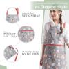 imageMaison dHermine 100 Cotton Apron for women with Pocket Kitchen Chef Apron for Men Easter decorations Cooking Baking Garden16  Lovely Dogs